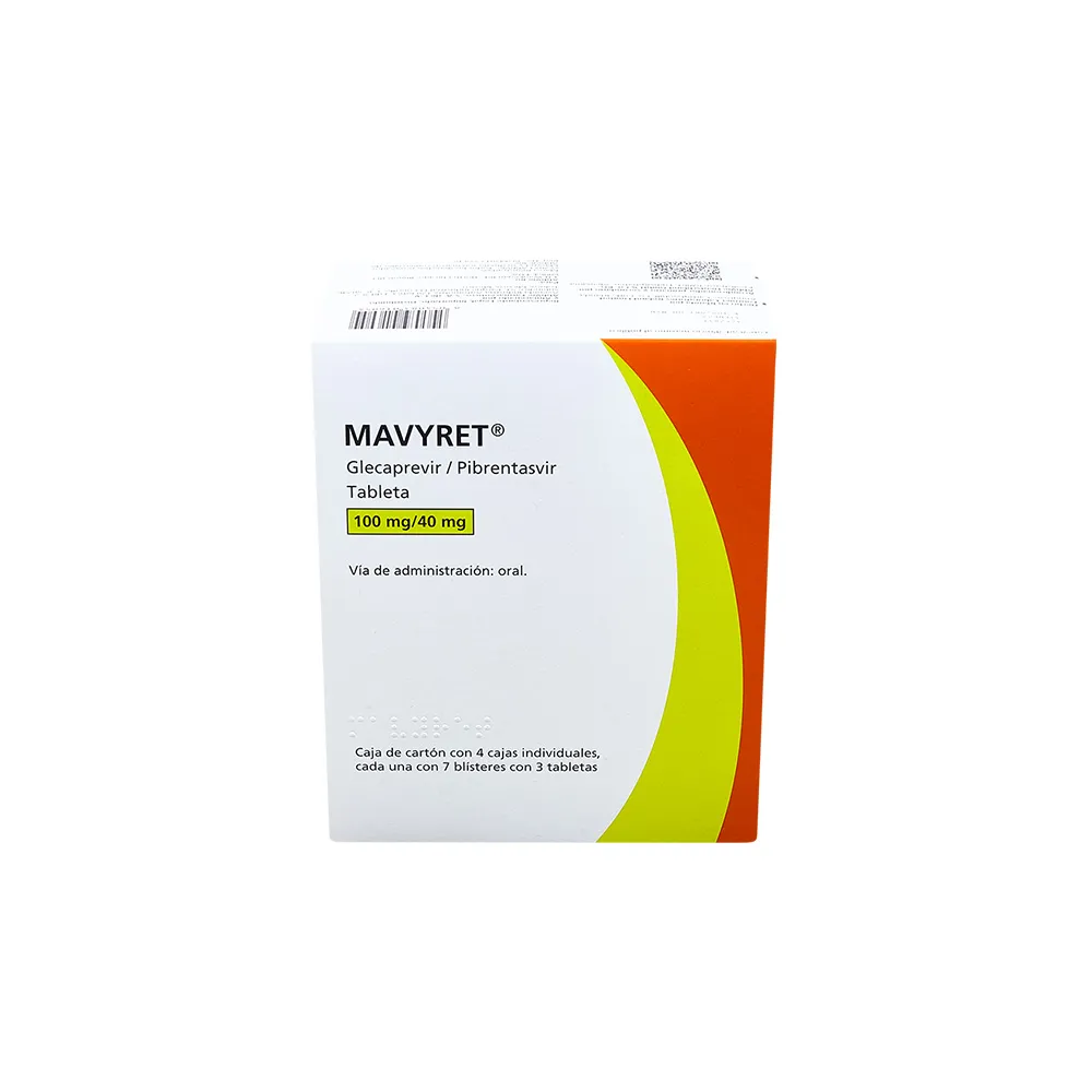 MAVYRET 100 MAVYRET 100 / 40 MG CAJ TAB C/84 - Imagen 1