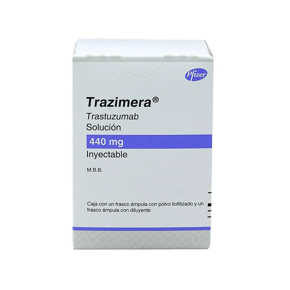 TRAZIMERA LIOFILIZADO 440 mg TRAZIMERA LIOFILIZADO 440 MG CAJ C/1 LABORATORIO PFIZER - Imagen 1